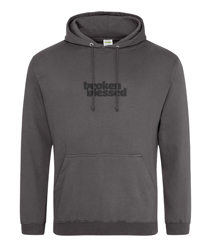 Broken and Blessed Charcoal Grey hoodie