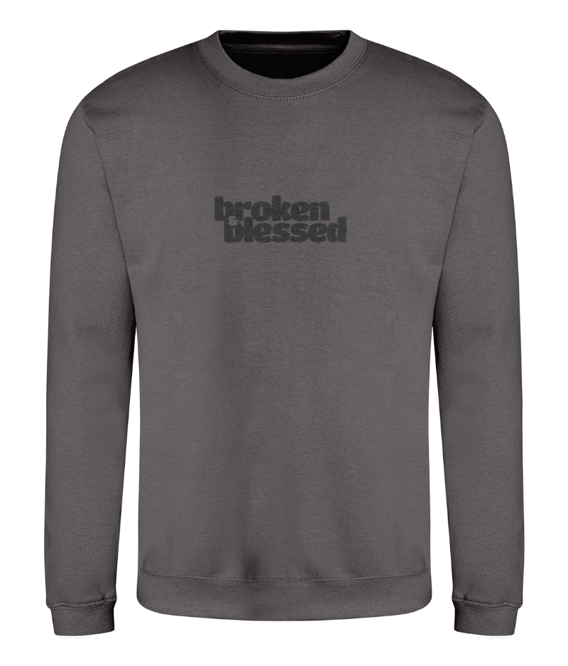 Broken and Blessed Charcoal Grey Sweatshirt