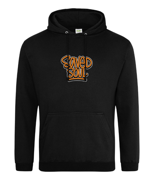 Saved Soul design on black hoodie