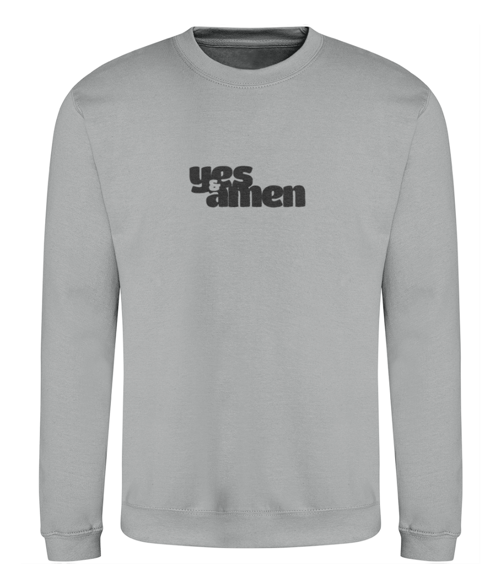 Yes and Amen Heather Grey Sweatshirt